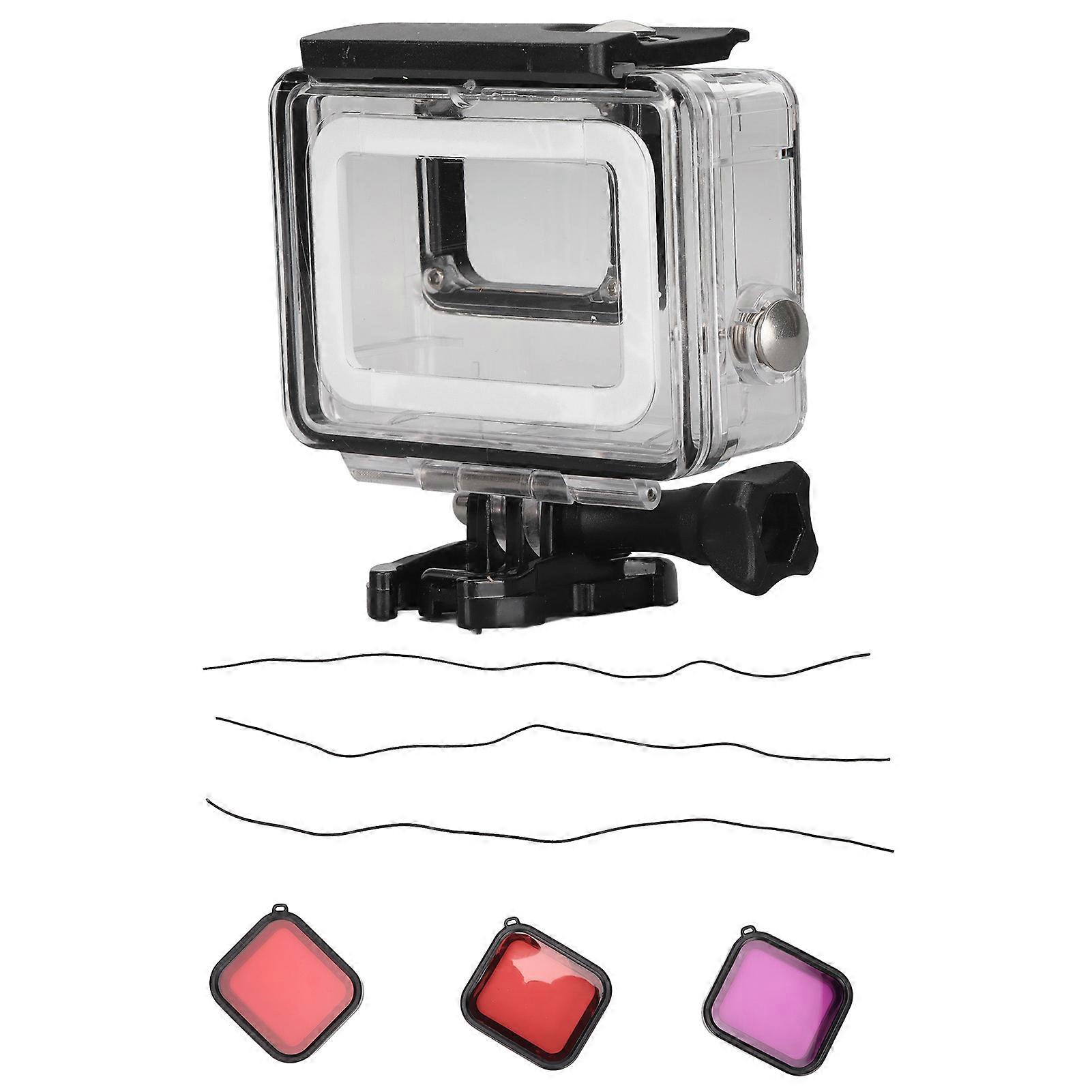 Underwater Camera Dive Filters Diving Lens Filter Kit with Waterproof Housing Case for HERO 5 6 7 Action Camera