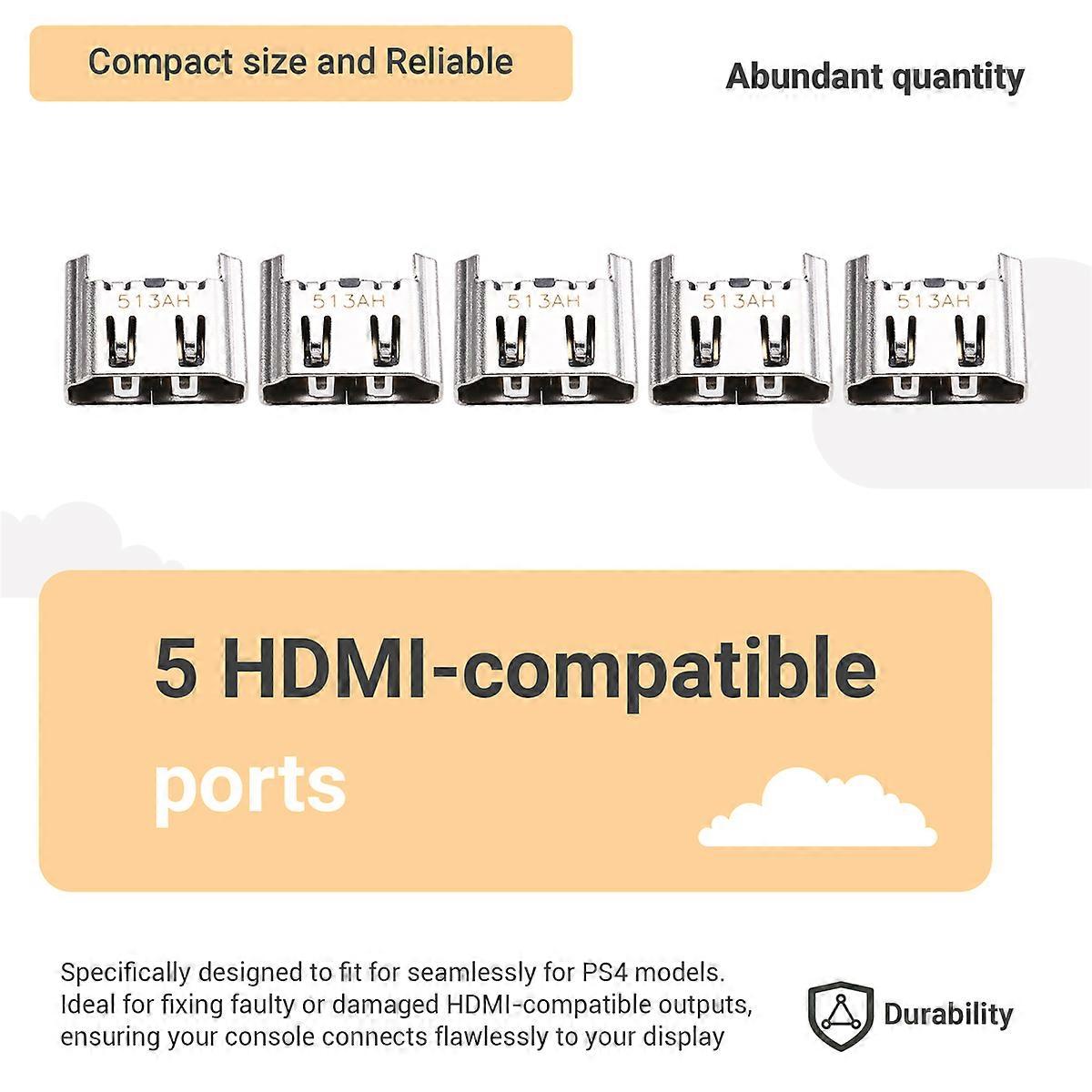 -Compatible Port Replacement Kit for Console Interface Socket Repair Accessory for Gaming System Maintenance