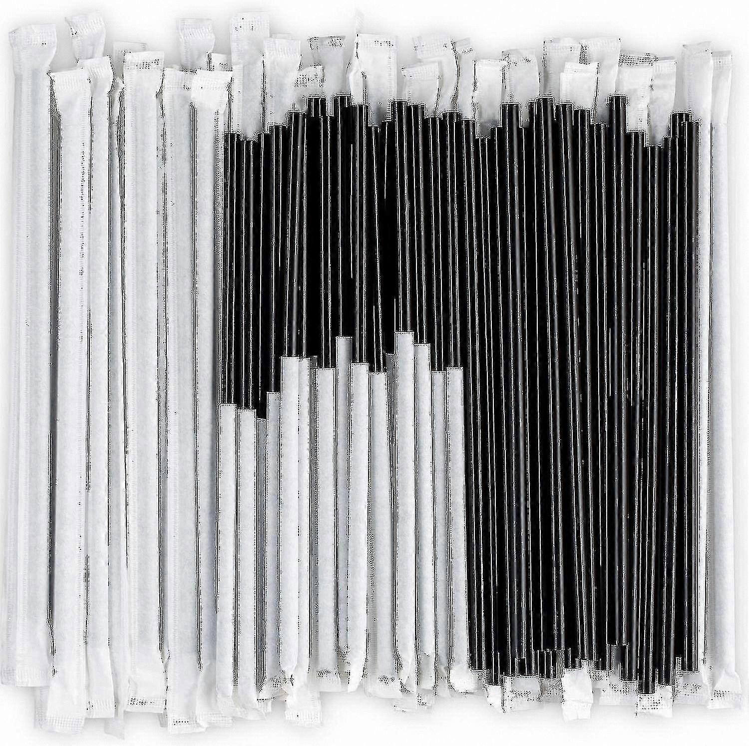 Individually Wrapped Clear Plastic Drinking Straws, 1000 Count, Ideal for Events and Catering