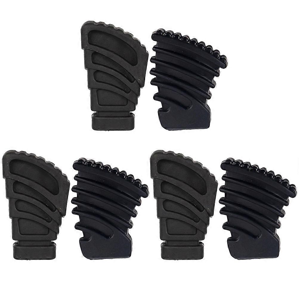 Drum Rack Foot Pad for Drum Kit Stand Protector Made of Rubber Black 6pcs