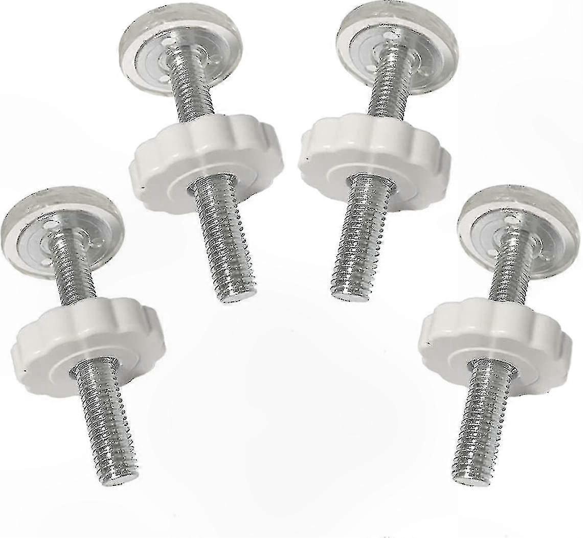 4-Pack Threaded Spindle Rods for Baby Gates with Screw Bolts Accessory Kit