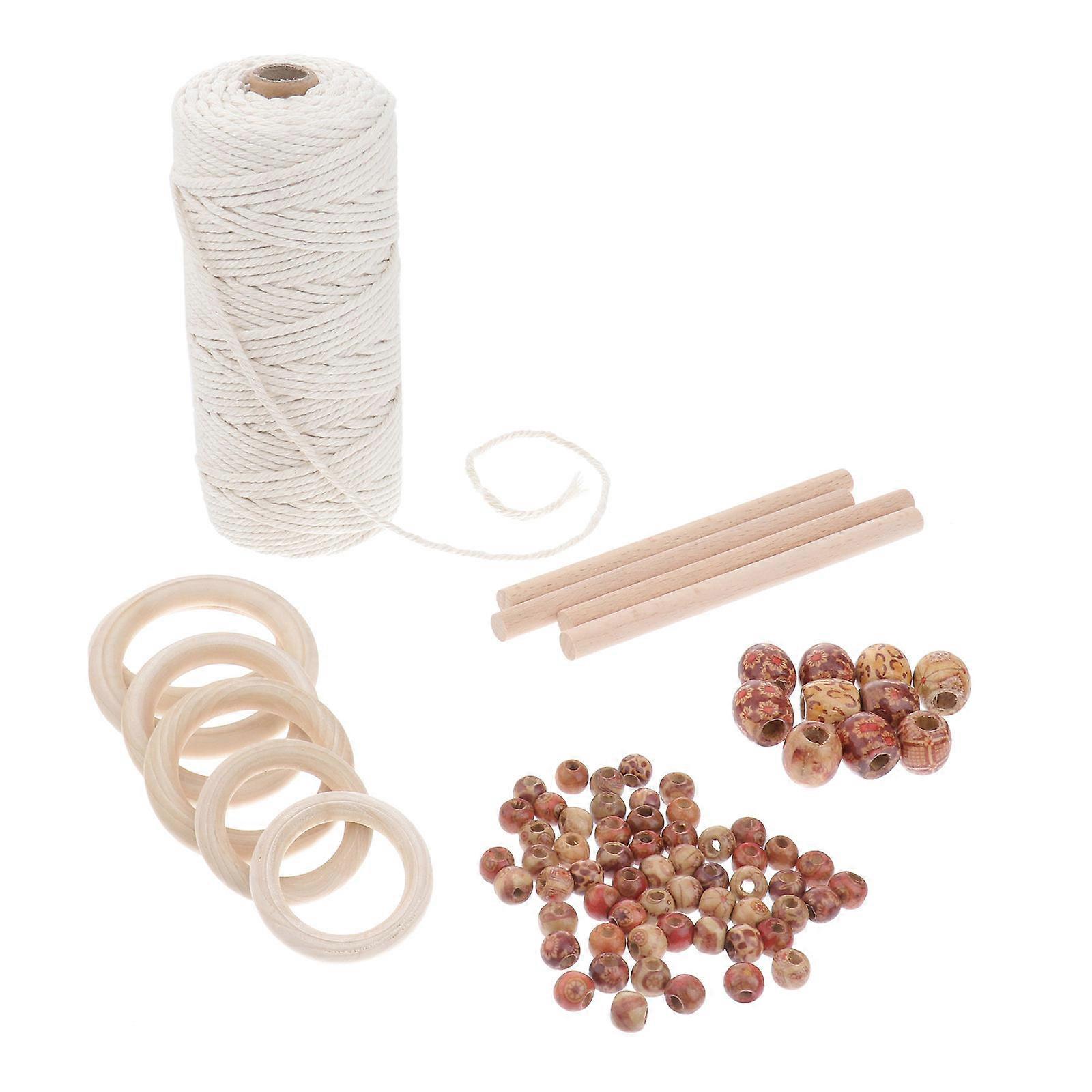 DIY Macrame Tapestry Kit for Flower Pot Holder 1Set Hemp Rope Kit
