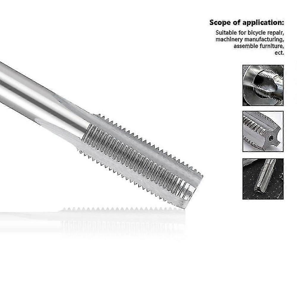 Tyre Valve Thread Tap 5v1 5v2 8v1 8v2 10v1 Right Cutting Straight Fluted Taps Screw Thread Tap Hand Tools
