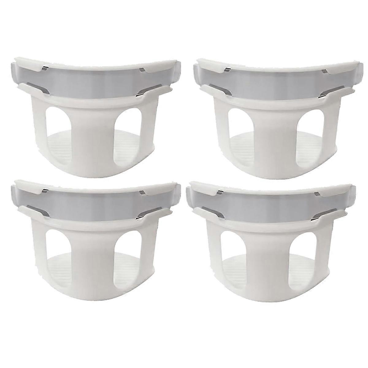 Σετ 4 θωρακισμένων σεντονιών, θήκη σεντονιών, ασφαλής στερέωση σεντονιών στη θέση τους, θήκη πάνελ βαρέως τύπου, λευκή