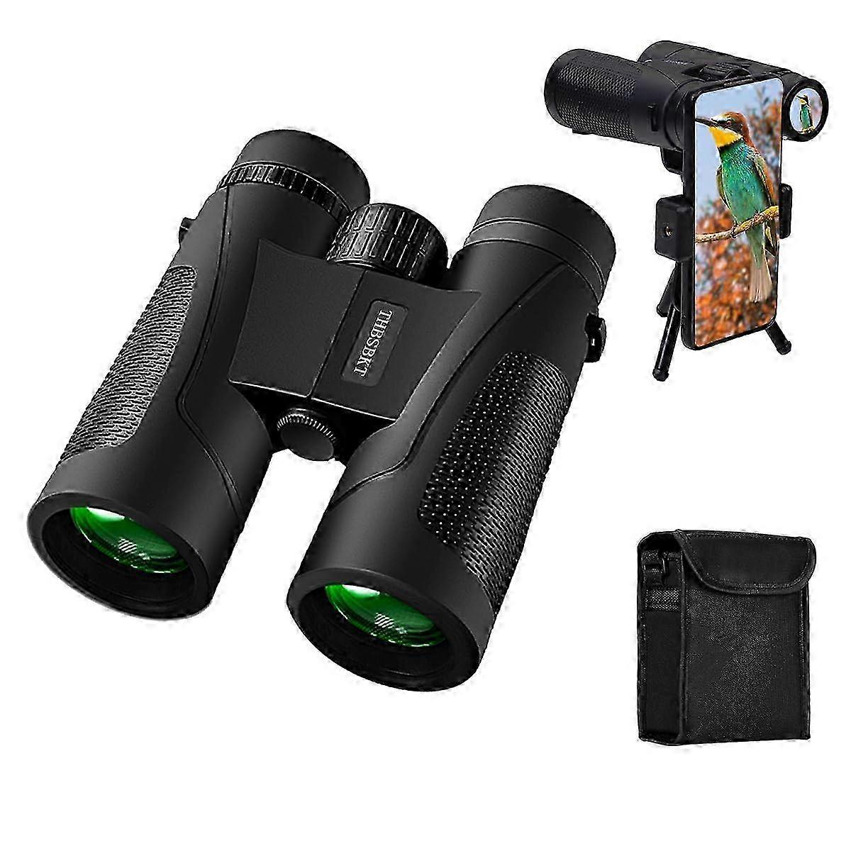 12x42 HD High-Powered Binoculars for Adults - Professional Grade with Advanced Tripod & Phone Adapter 2025