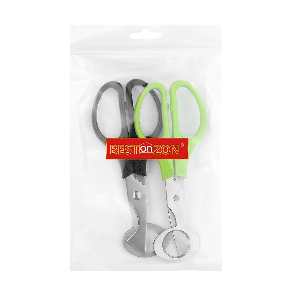 Quail Egg Opener Stainless Steel for Precise Shell Cutting 2Pcs Kitchen Use