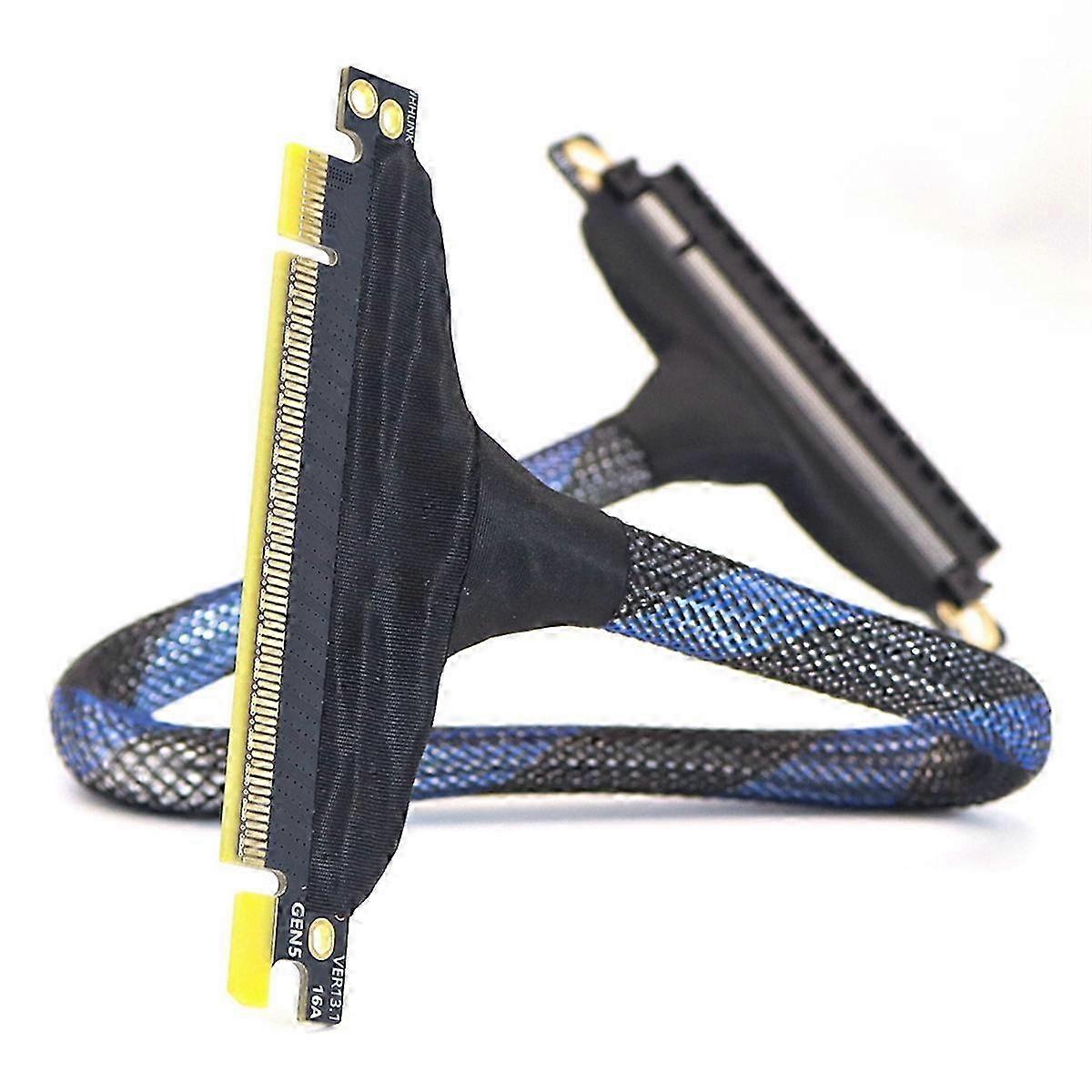 PCIe 5.0 X16 Extension Cable Suitable for RTX 5090 GPU, High Speed Lossless PCI-E Gen5 GPU Extension Cable