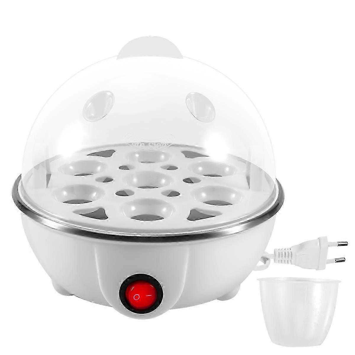 Electric Boiled Egg Cooker Boiler Maker Rapid Heating,White EU Plug