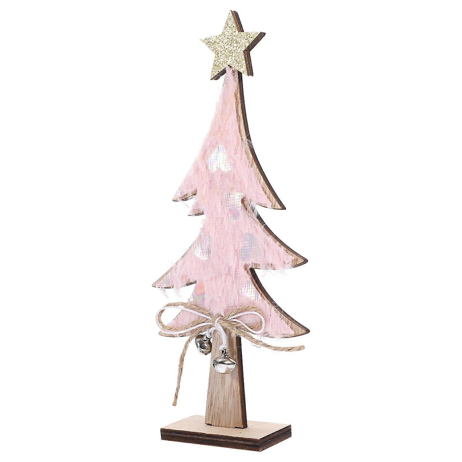 Tabletop Ornament Mini Desk Tree Christmas Atmosphere Family Decorative Multi Color 1Pack