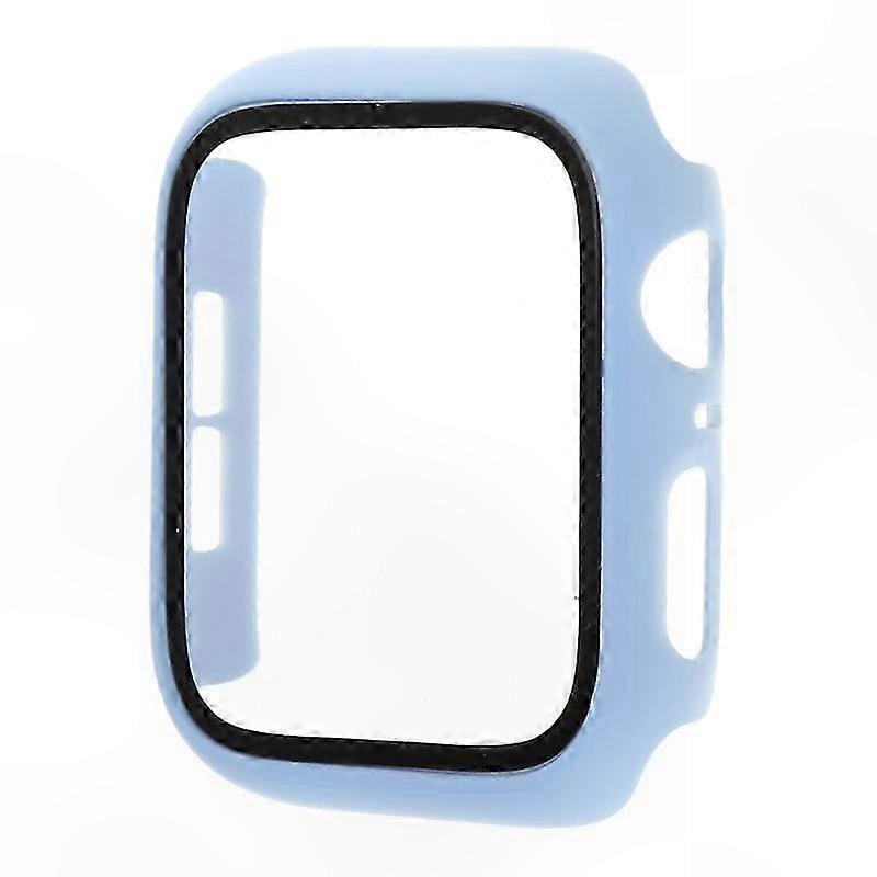 Shatterproof Screen Protector Glass + Bumper Case for Watch Series 8 7 6 5 4 SE - All-in-One Protective Cover