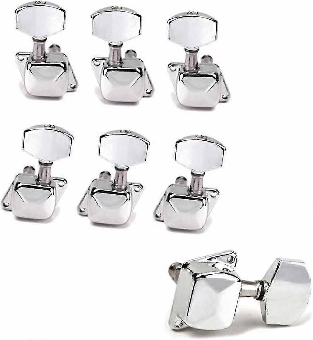 6-Pack Guitar Tuning Pegs with Locking Mechanism Semi-Closed Design for Acoustic Electric Instruments