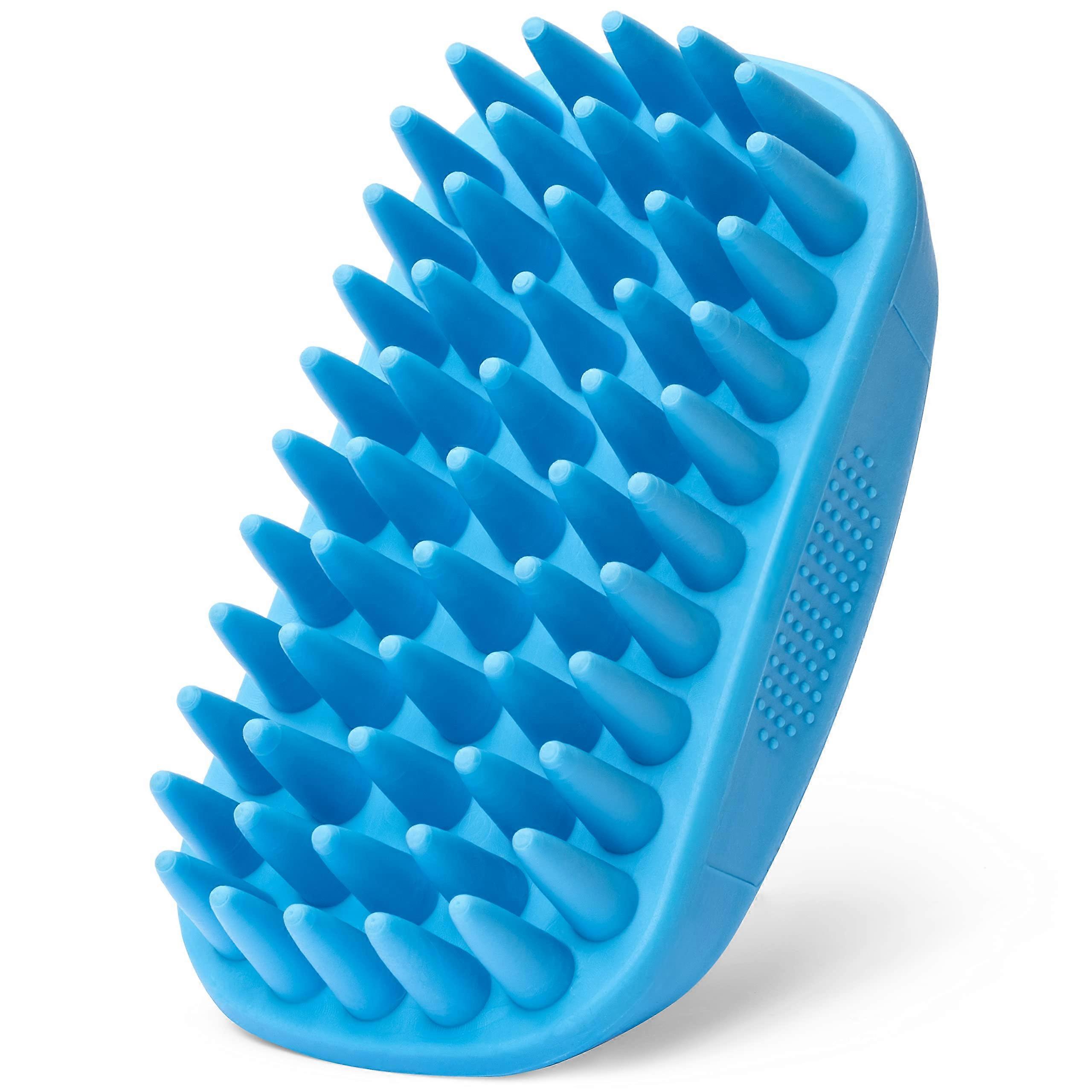 Rubber Curry Brush For Short Haired Dogs Soft And Gentle Deshedding Brush Wet Bath Use Or Dry Grooming