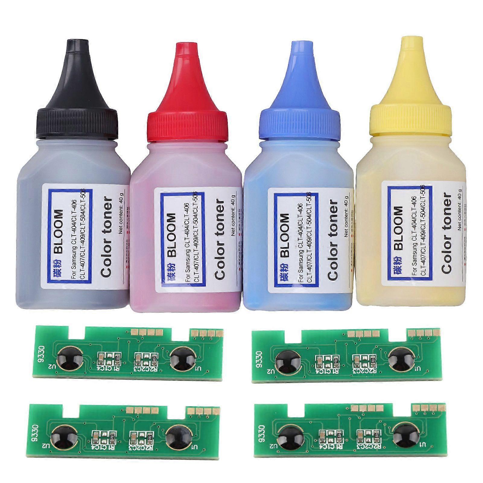 Toner Refill Powder Set Multiple Color Universal Printer Refill Toner Powder for 409S