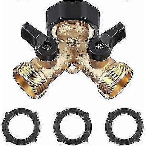 2025LatestModelDouble Washing Machine Faucet Brass Garden Tap Splitter Y Connector 3/4 for
