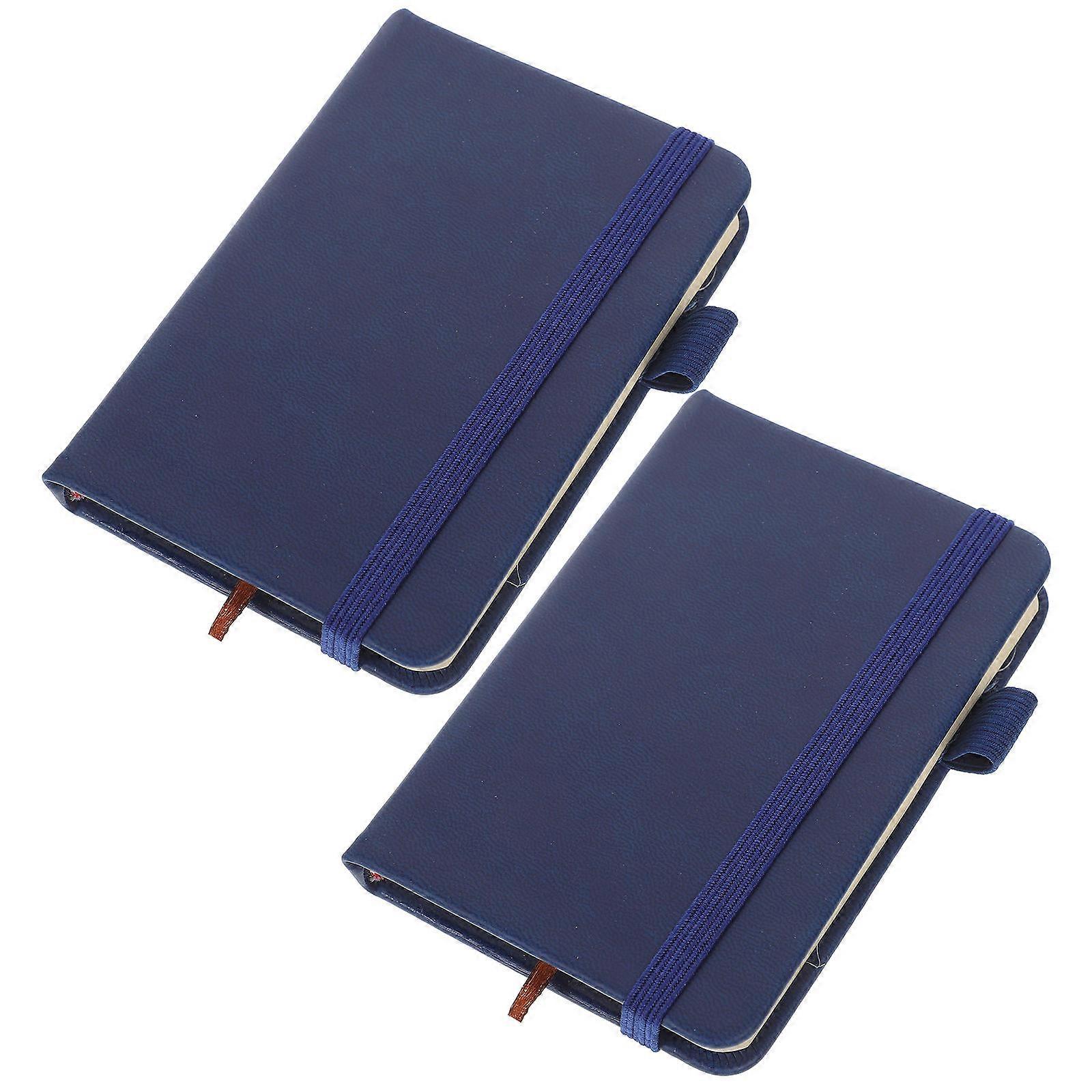 10 Pcs Pocket Notebook Dark Blue Note Taking Daily Use Small Notebook Planning Conference