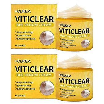 Crema antivitíligo para leucodermia, manchas blancas y decoloración de la piel. Crema corporal antipicazón portátil para todo tipo de piel. 2025
