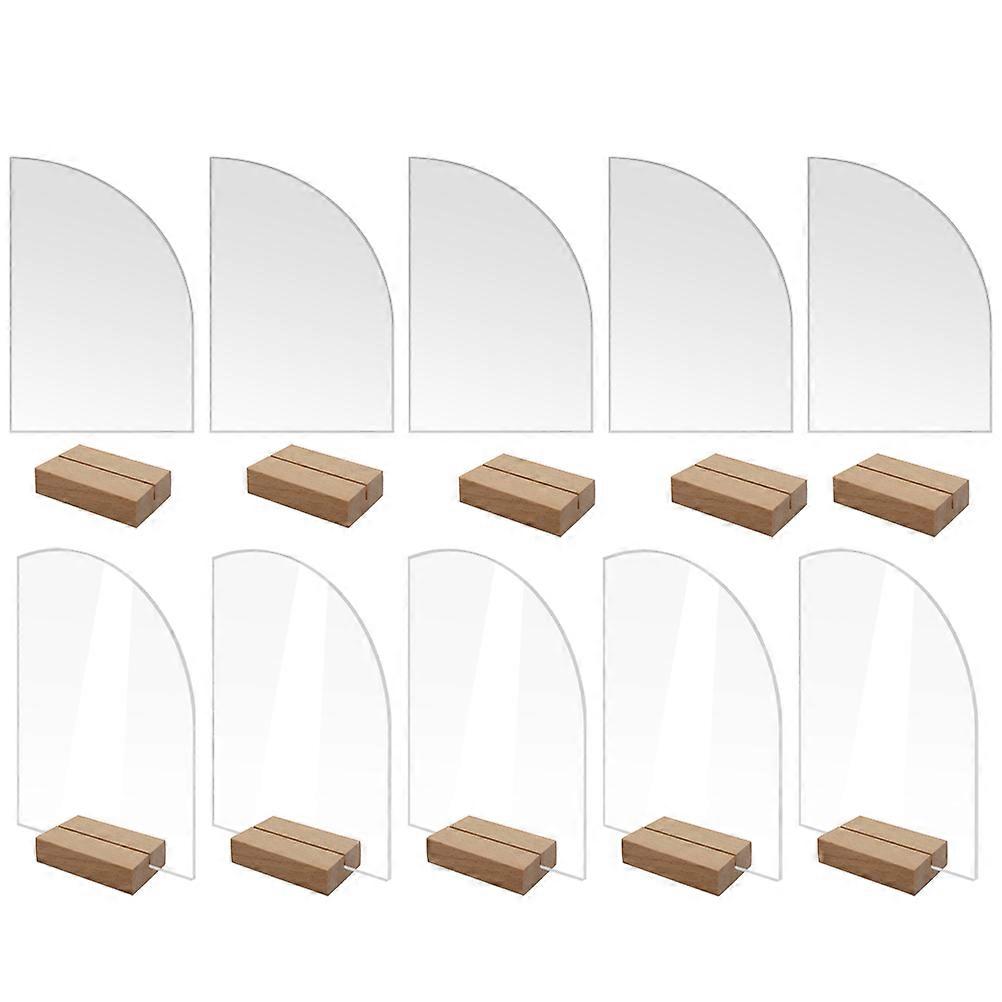 Acrylic Place Cards For Table Setting At Weddings And Parties Transparent Color Stable Standing 40Pcs