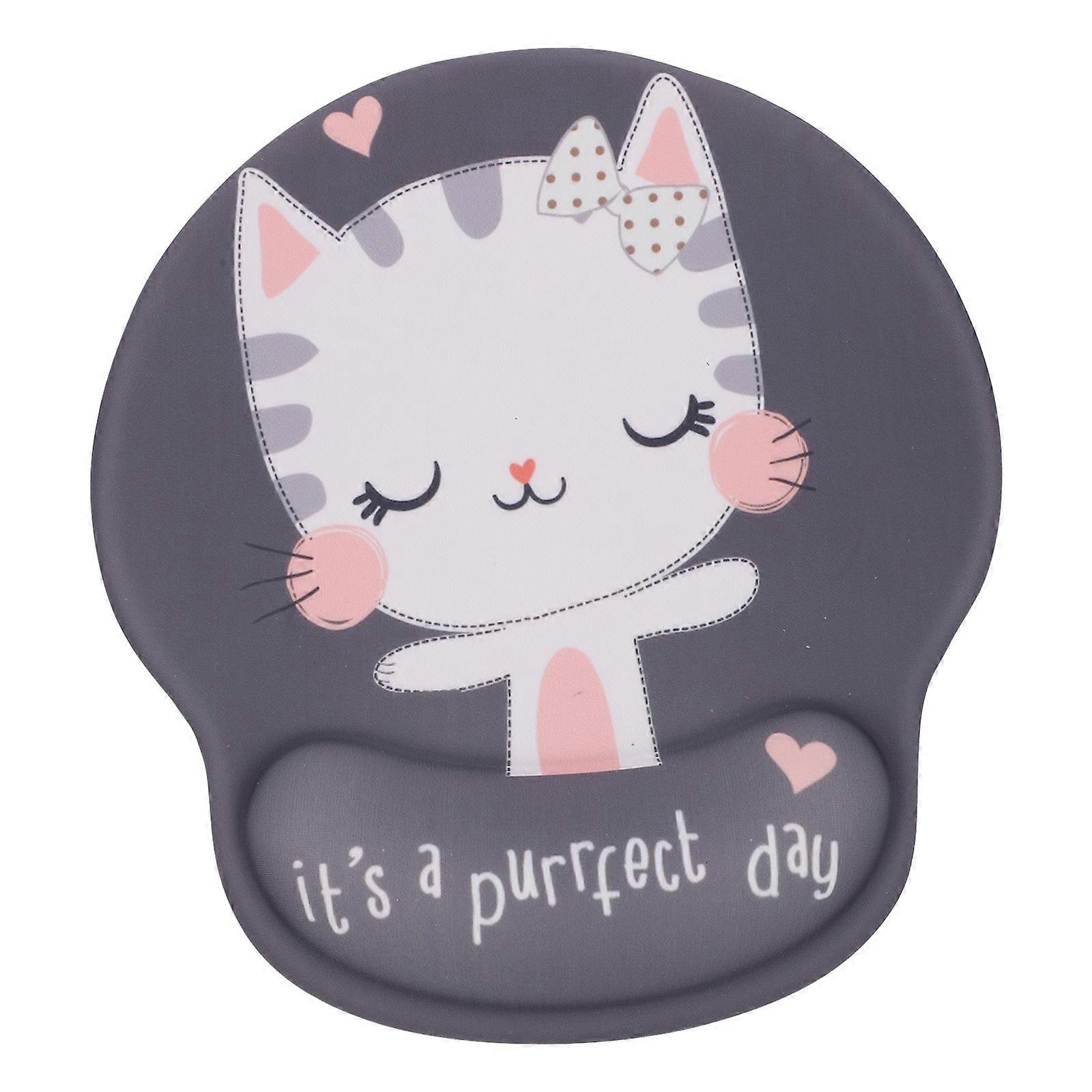 Office Mouse Pad with Wrist Support for Comfortable Use 5Pcs Grey