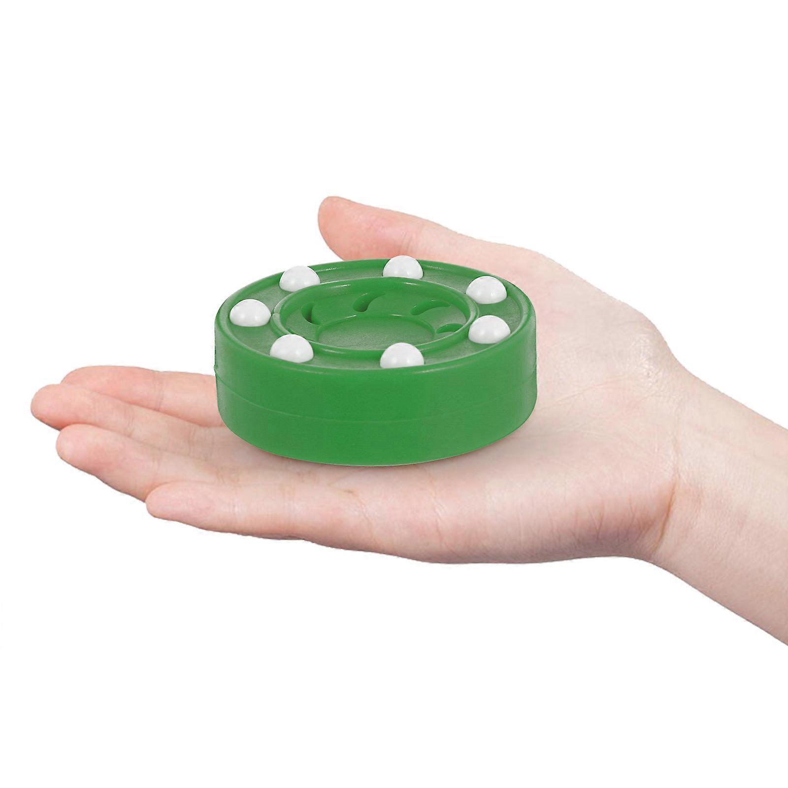 Professional Roller Hockey Puck Green 3Pcs for Training Use