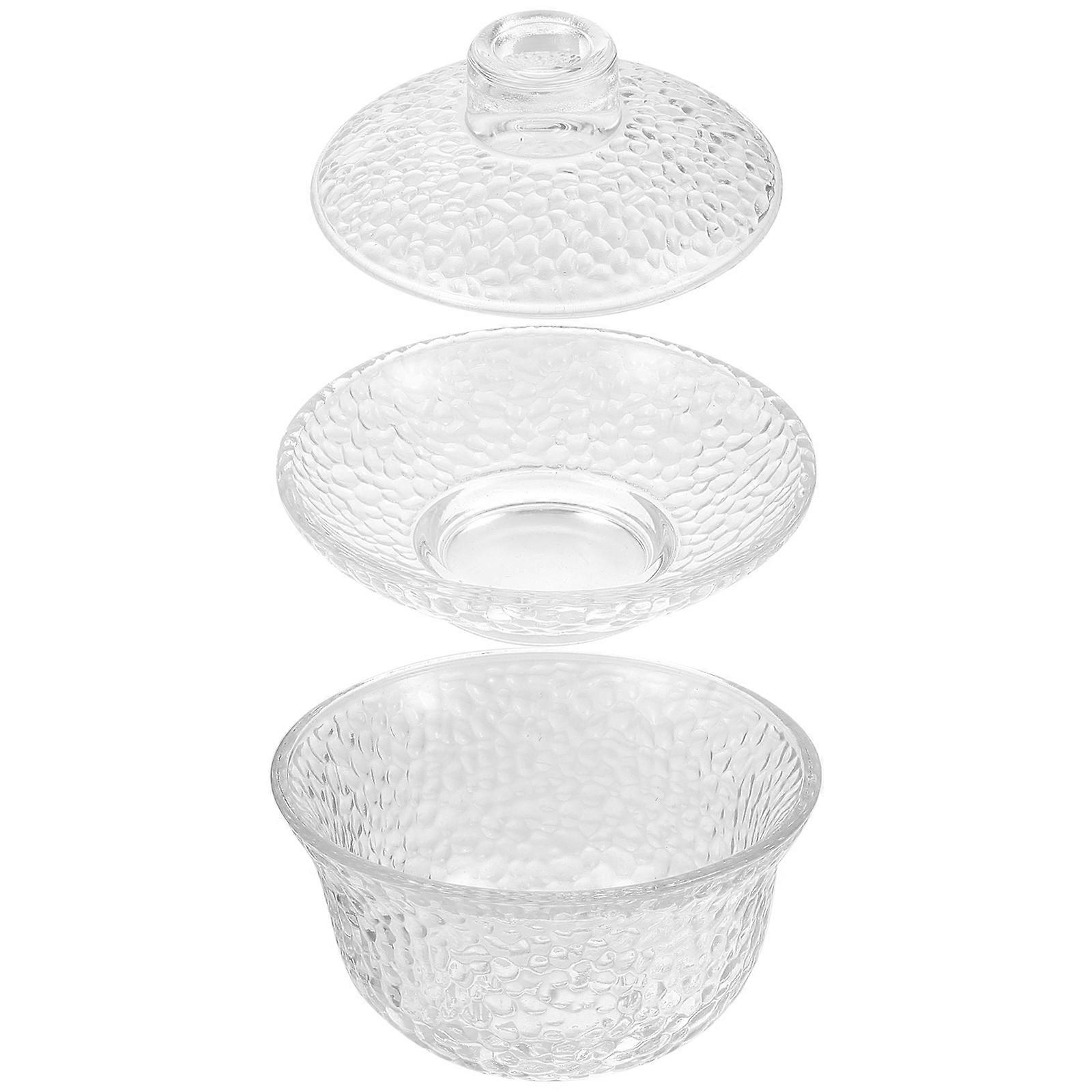 Transparent Chinese Tea Cup 5Sets for Flower Tea At Home