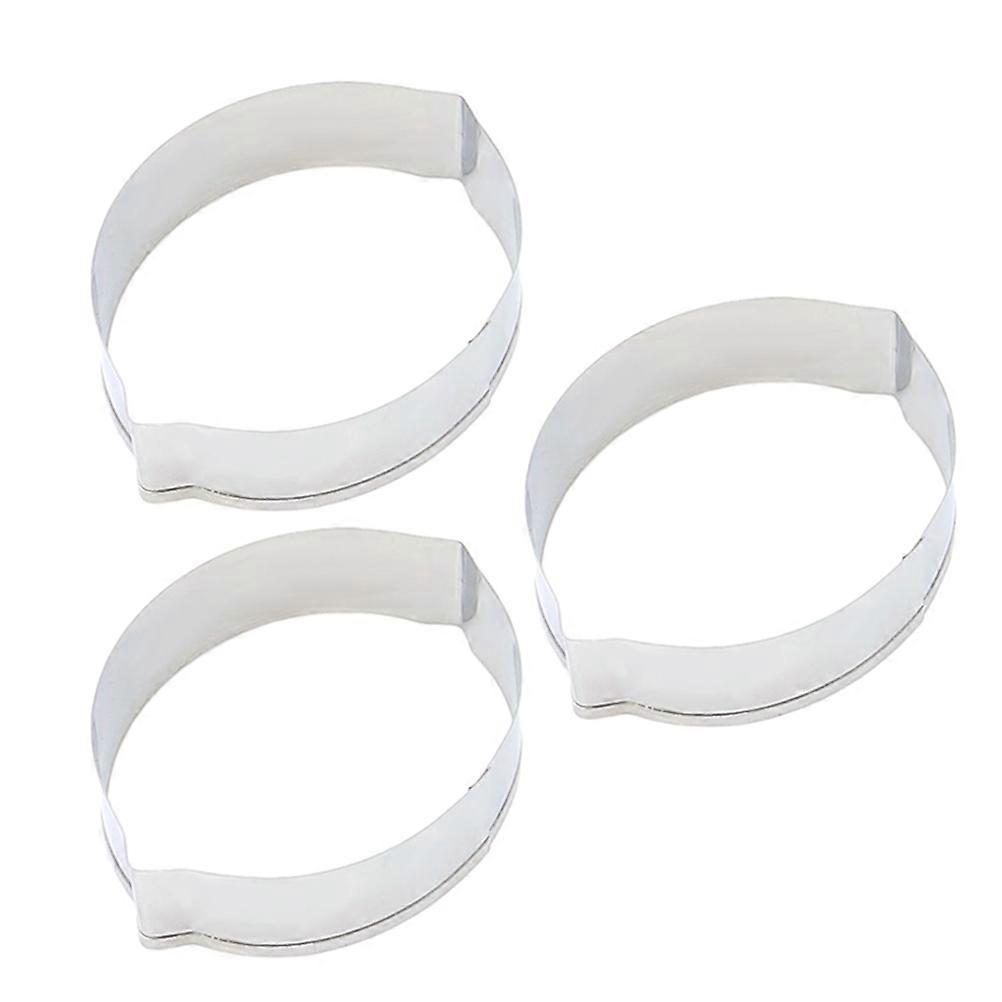 DIY Cake Mold Stainless Steel Cookie Cutters for Baking Use 6Pcs Lemon Shape