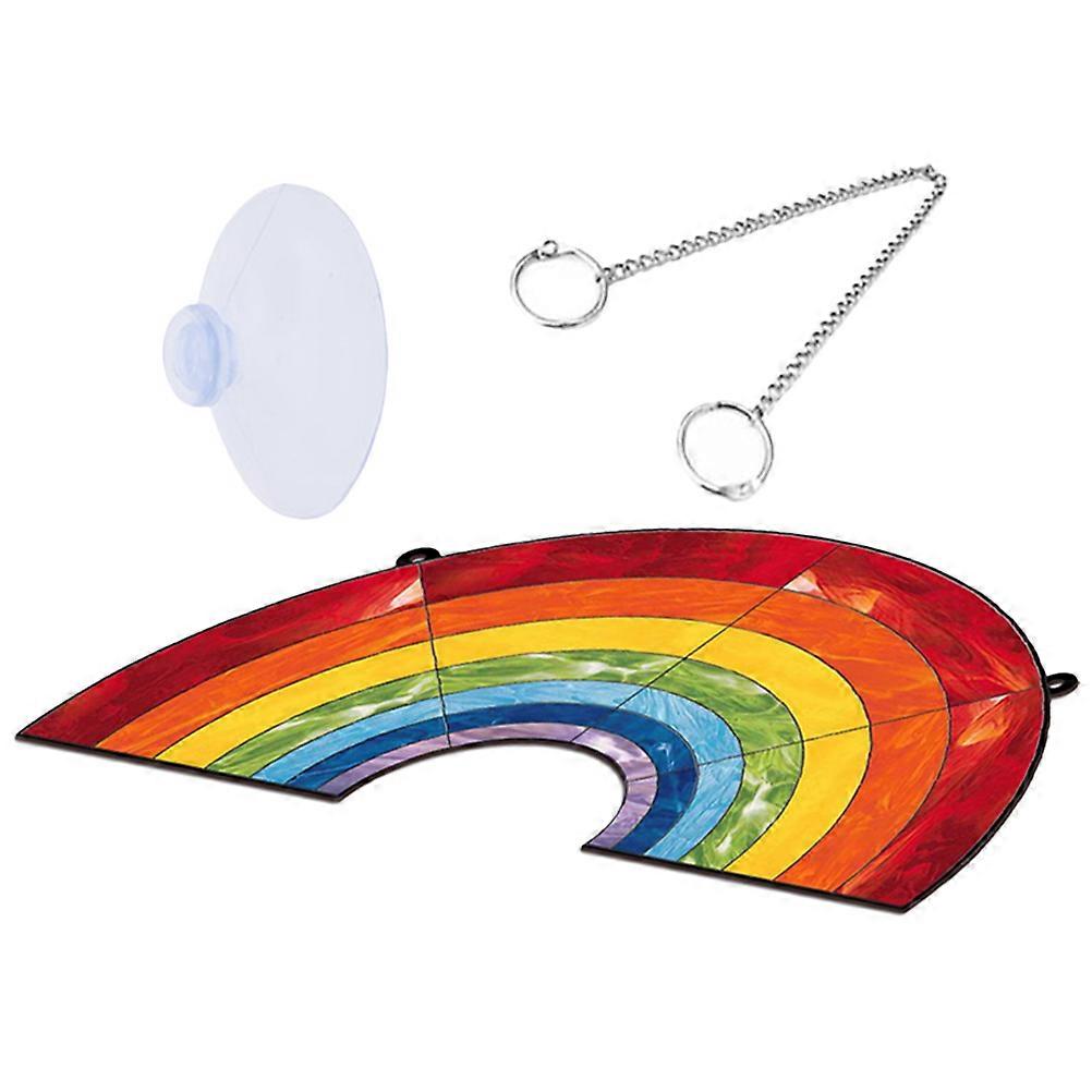 Creative Design Rainbow Pendant Acrylic Wall Decor For Indoor Outdoor Use With Sunlight Refraction Function 2 Sets