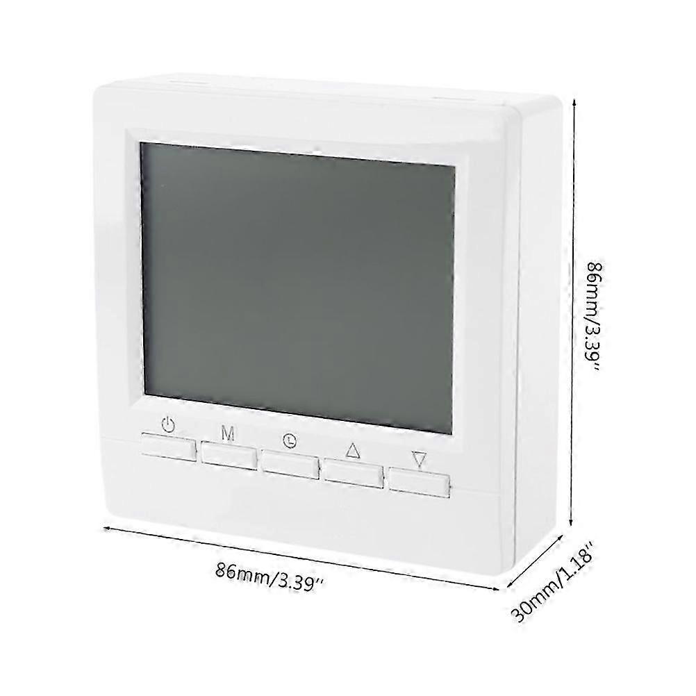 Electronic Digital Thermostat with LCD Display Wall Mounted Smart Thermostat Floor Heating Temperature Controller