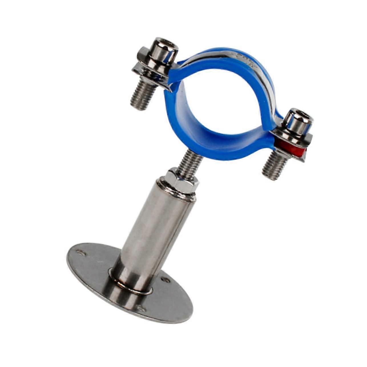 Adjustable Pipe Clamp For Garden Hose Attachments Stainless Steel Blue Water Pipe Clamp Easy To Use