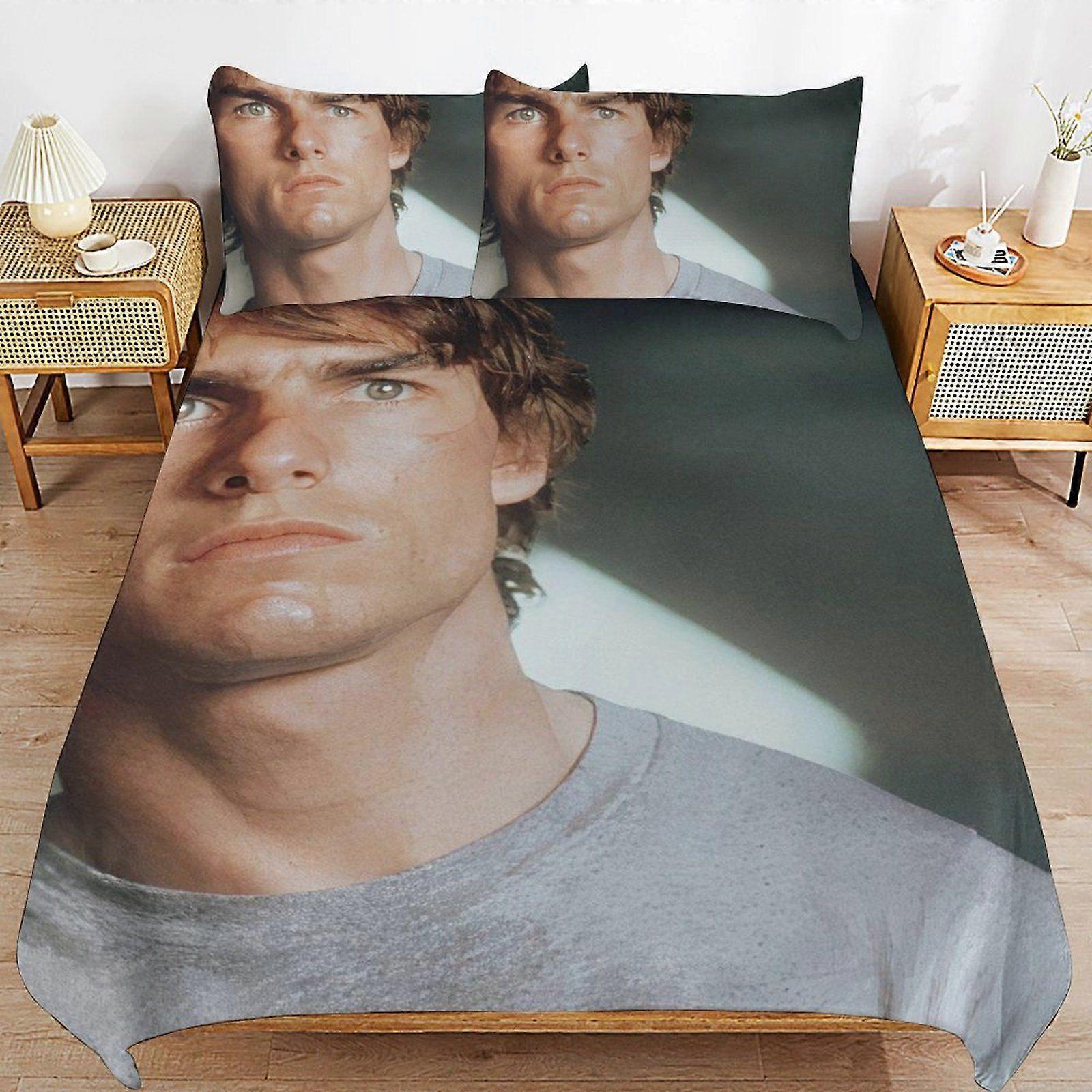 e440 Tom Cruise Breathable Layer Comfortable Feel Soft Durable Fabric Bedding Duvet Cover Sets with Secure Closure d440