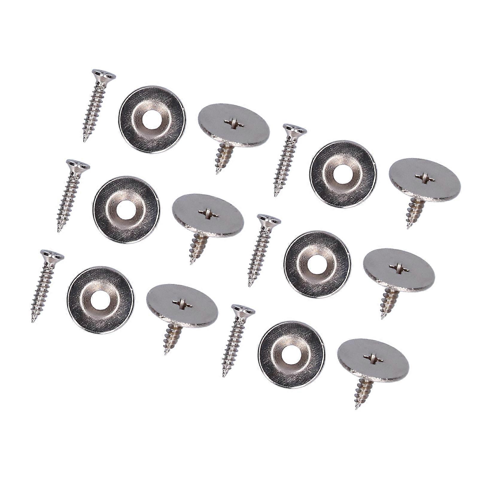 10Set Ultrathin 15mm Disc Hole Magnets Iron Circular Countersunk