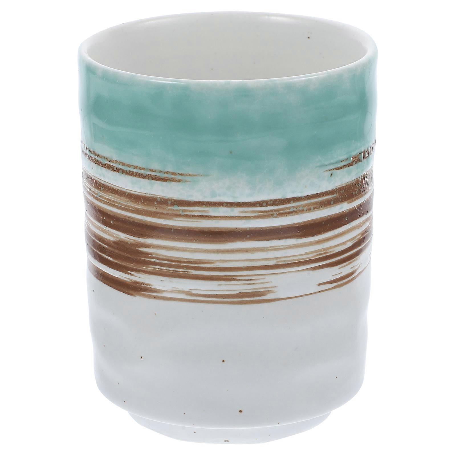 Compact Round Japanese Style 5Pcs Decorative Teacup Set Perfect For Home Use And Tea Houses
