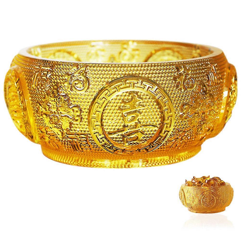 Cornucopia Shape Crystal Chinese Style Tabletop Empty Ornament 3.9×3.9×2in 1Pcs