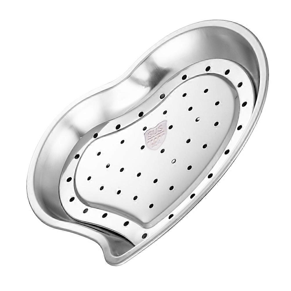 Chip Plate Storage Plate With Draining For Serving Food In Rectangular Shape 9.43X7.86X1.18Inch 2Pcs