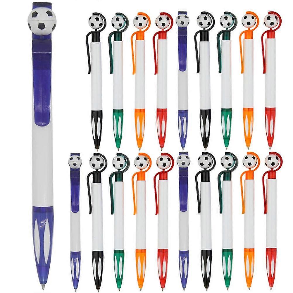 Students Ballpoint Pens 100 Pcs Soccer Themed Writing Instruments Ideal For Office Assorted Color Drawing Supplies
