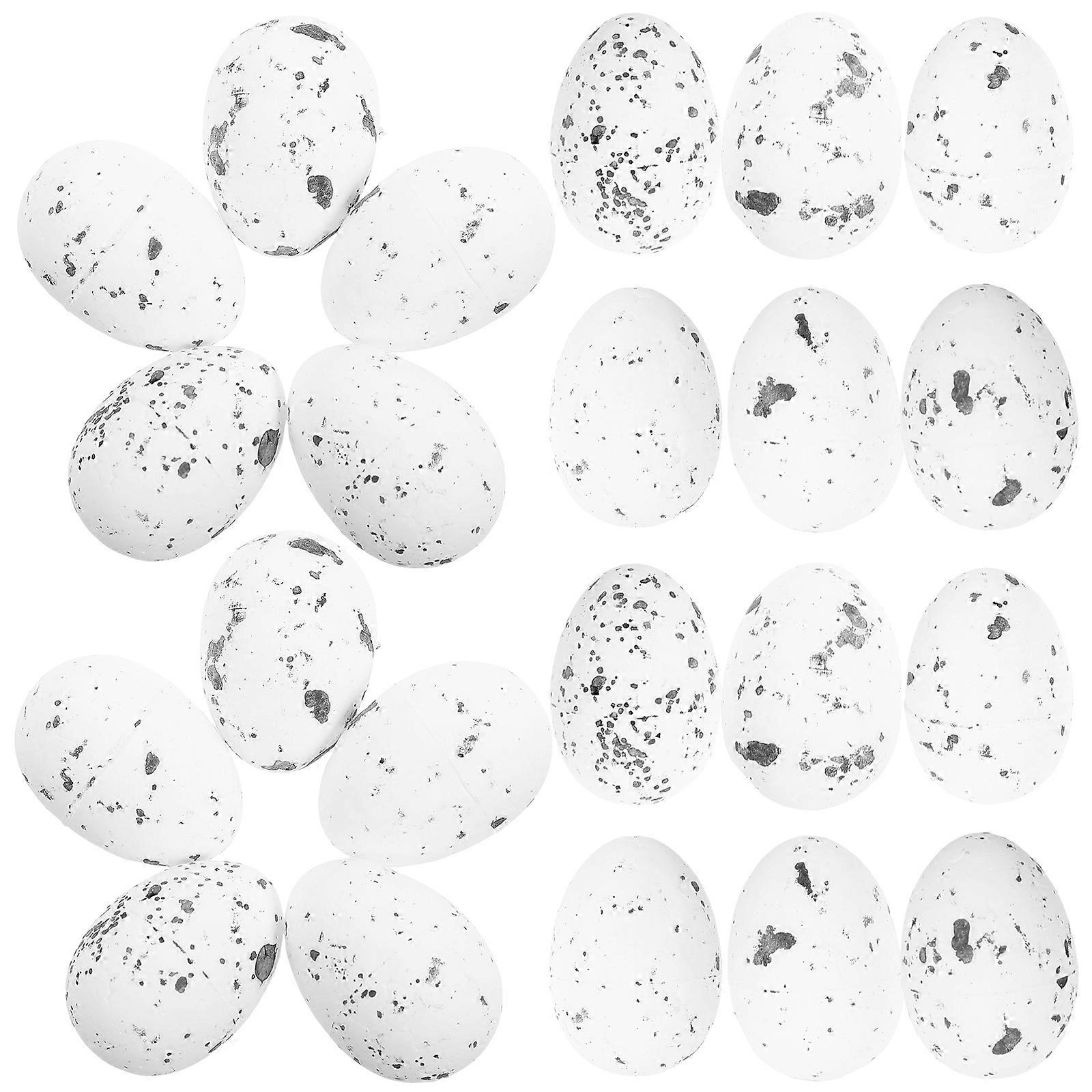 Decorative Simulation Eggs 100 Pcs For DIY Easter Home And Wedding Decorations In Charming White Color