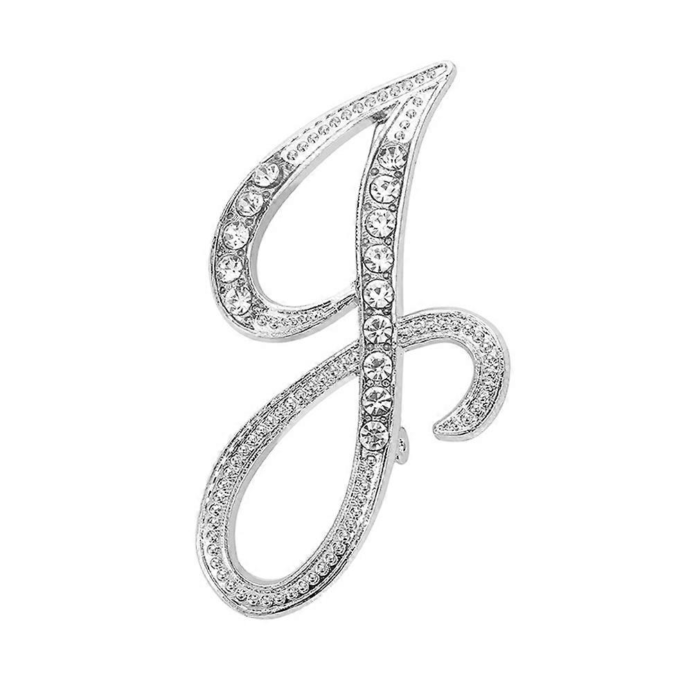 Collar Clip Alloy Letter Brooch for Decoration 3Pcs Pack