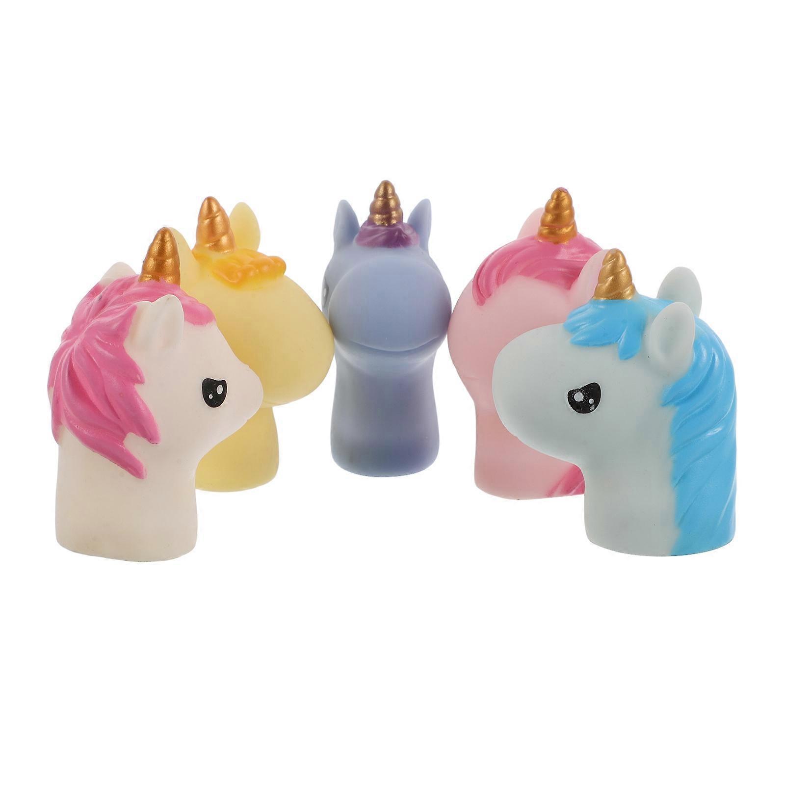 Realistic Unicorn Finger Puppets for Storytelling with 15Pcs Set