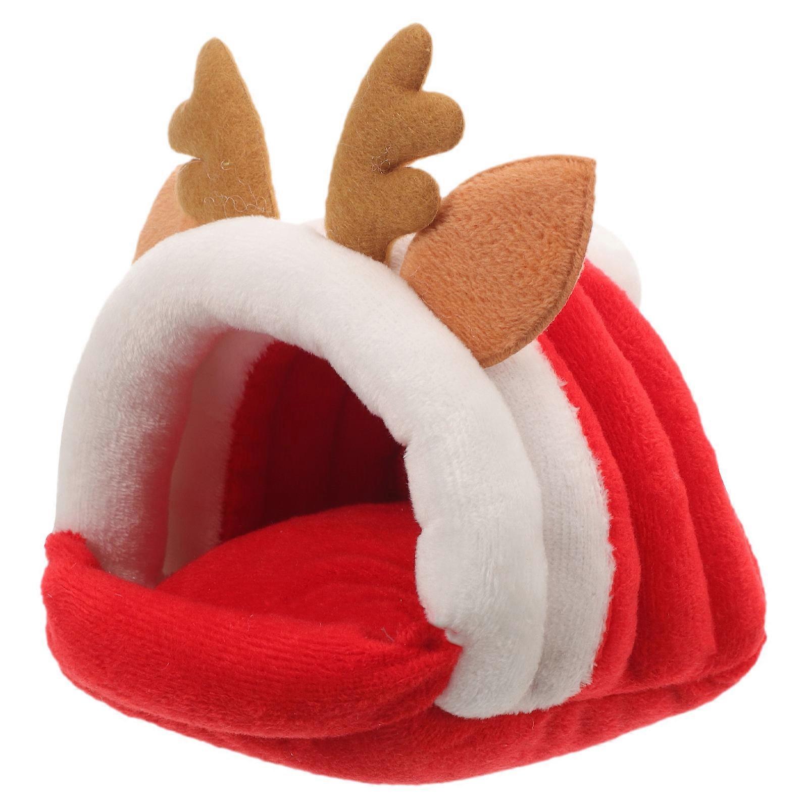 PP Cotton Hamster Sleeping Nest Deer Shape for Winter 5Pcs