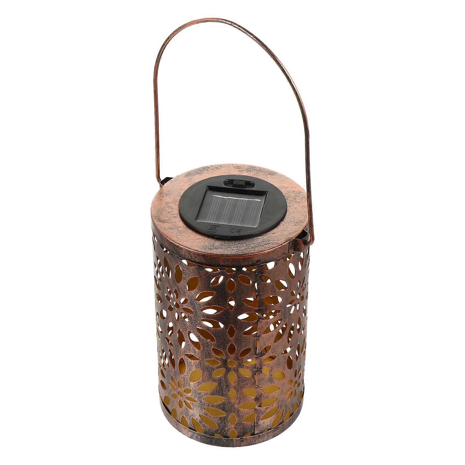 Portable LED Lamp Scene Layout Lantern for Lighting 2Pcs Golden Decorative