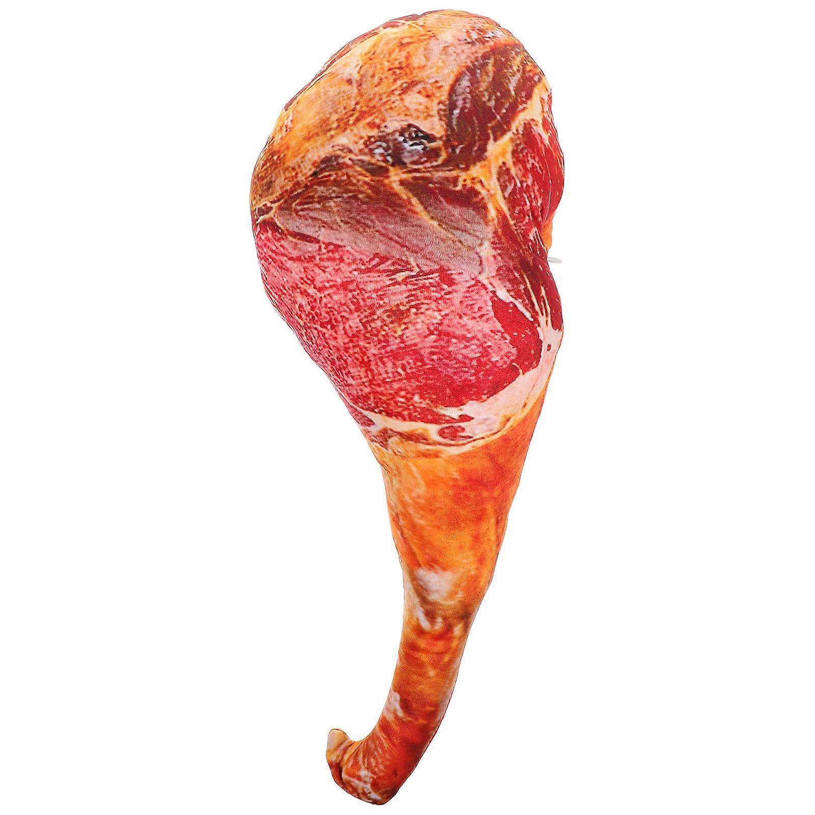 Stuffed Ham Pillow for 2Pcs Simulation Ham Plush Toys