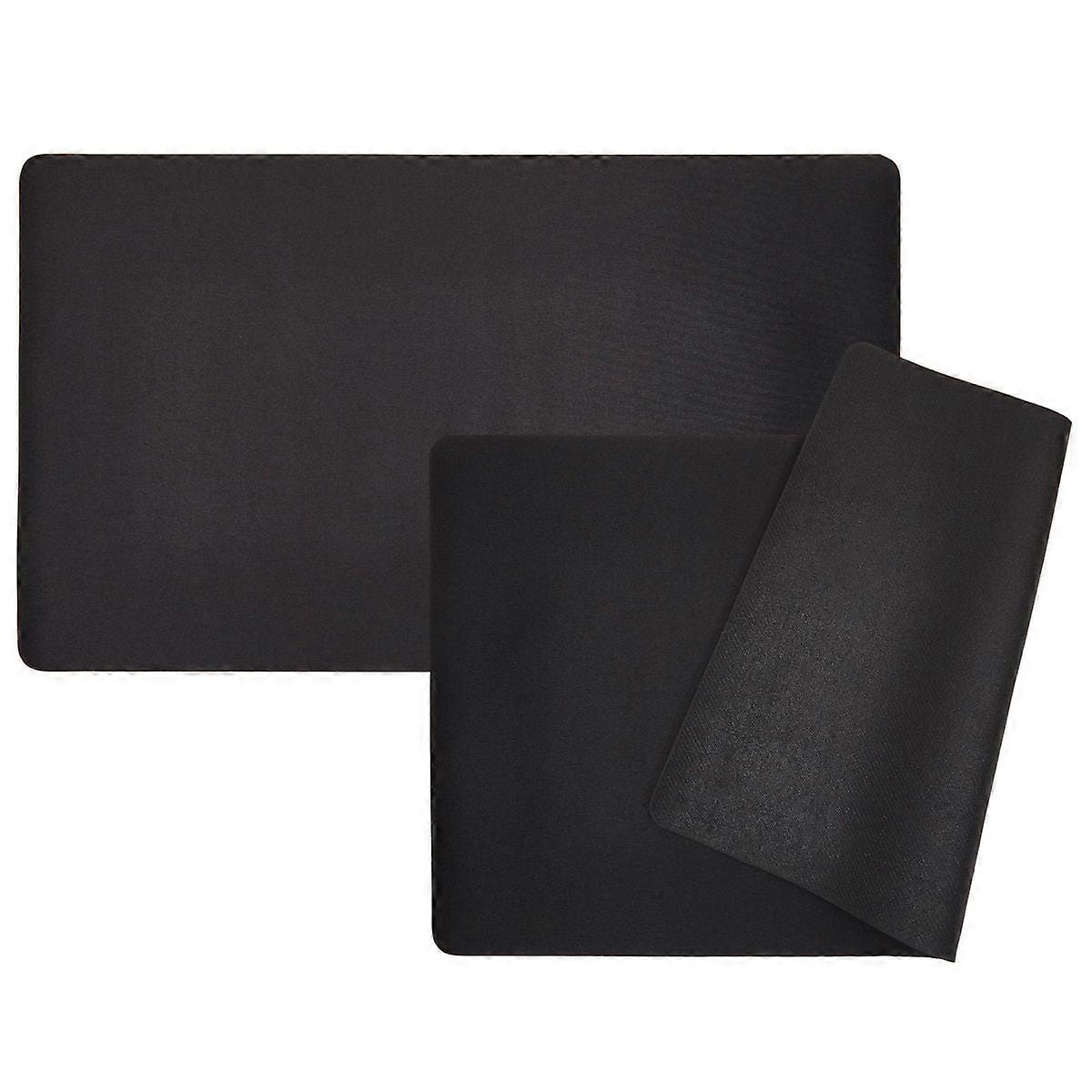 2 Pack Card Game Mat for MTG – Board Game, Magic, and TCG Playmat, Color Black (24x14 in)