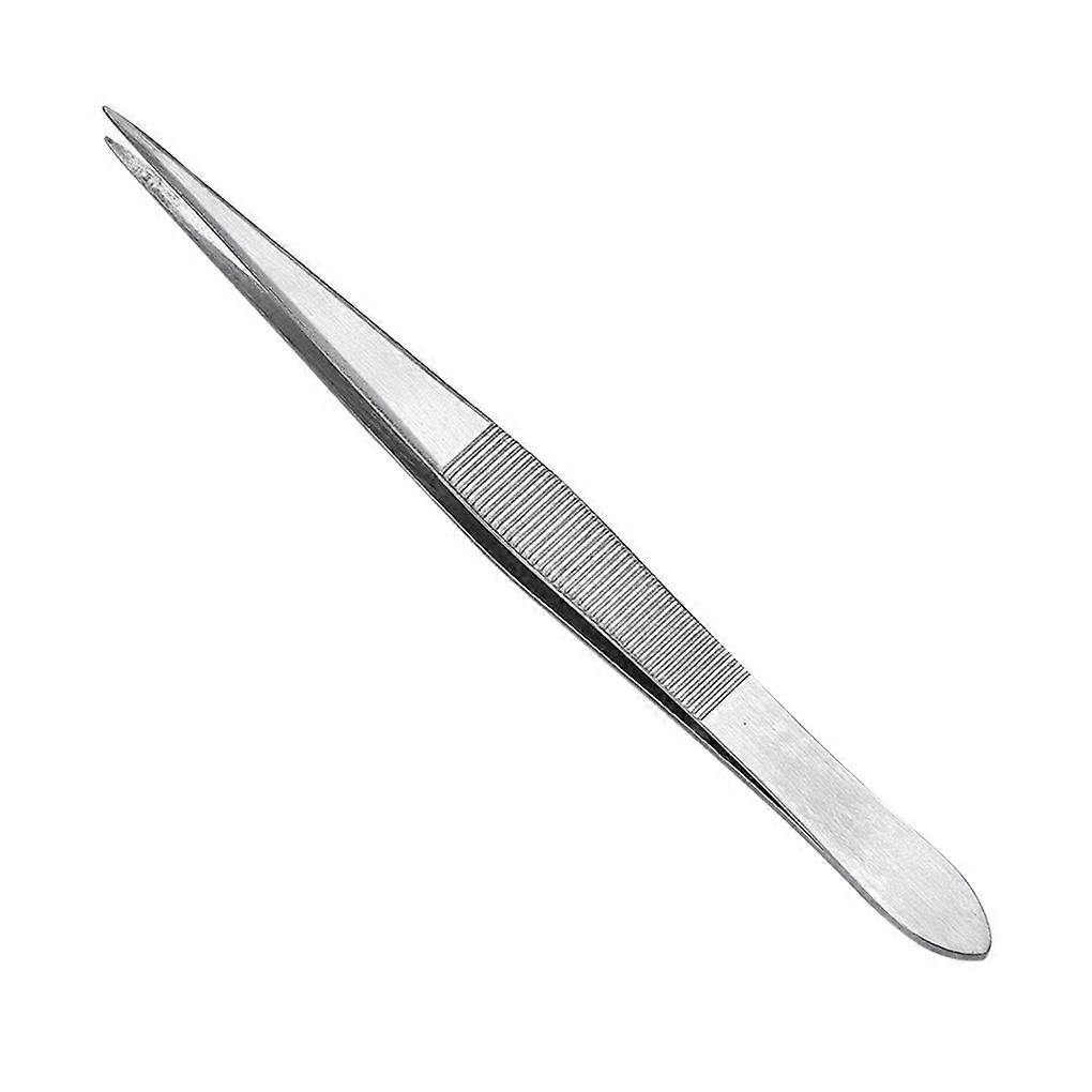 4 Pieces Finely Processed Comfortable High Tech High-precision Tweezer Silver