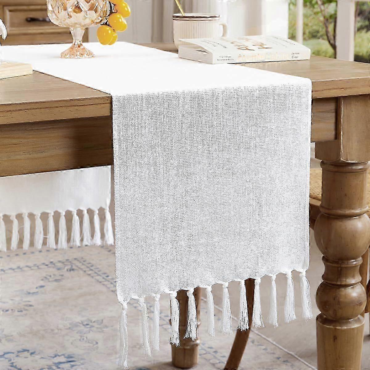 2025 Latest Model Host Style Country Table Runner, Farmhouse Cotton Linen Table Runner, Bohemian