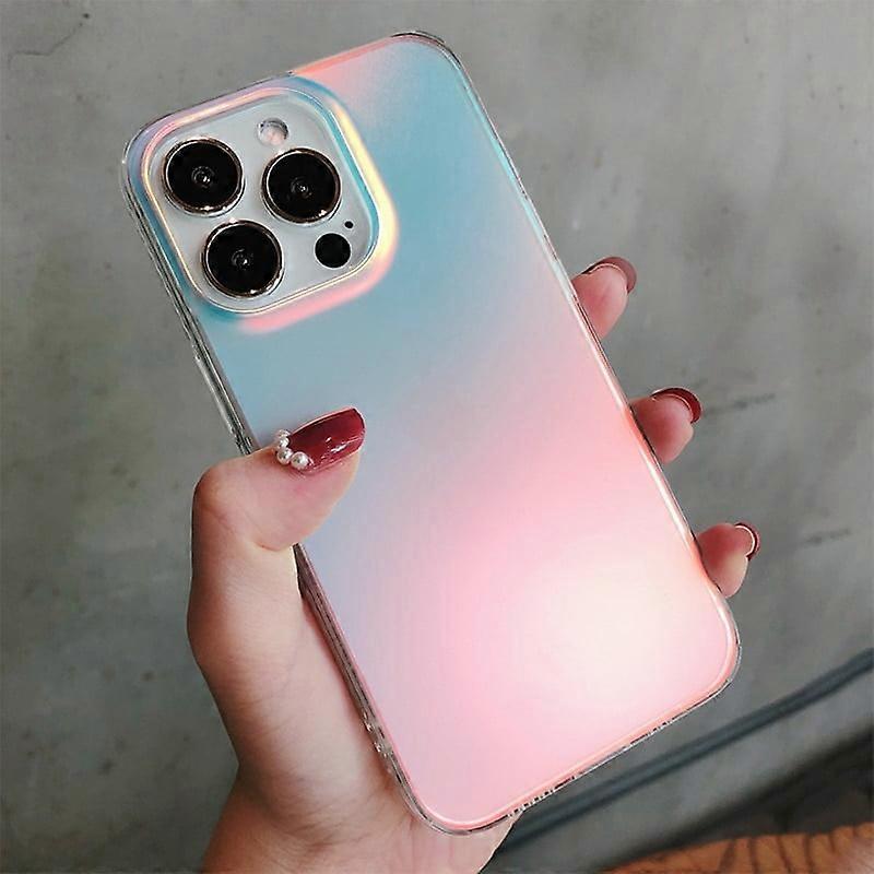 Phone Case Luxury Matte Transparent for 15 Plus/15Pro/15 Pro Max ProLaser Bumper Back Cover