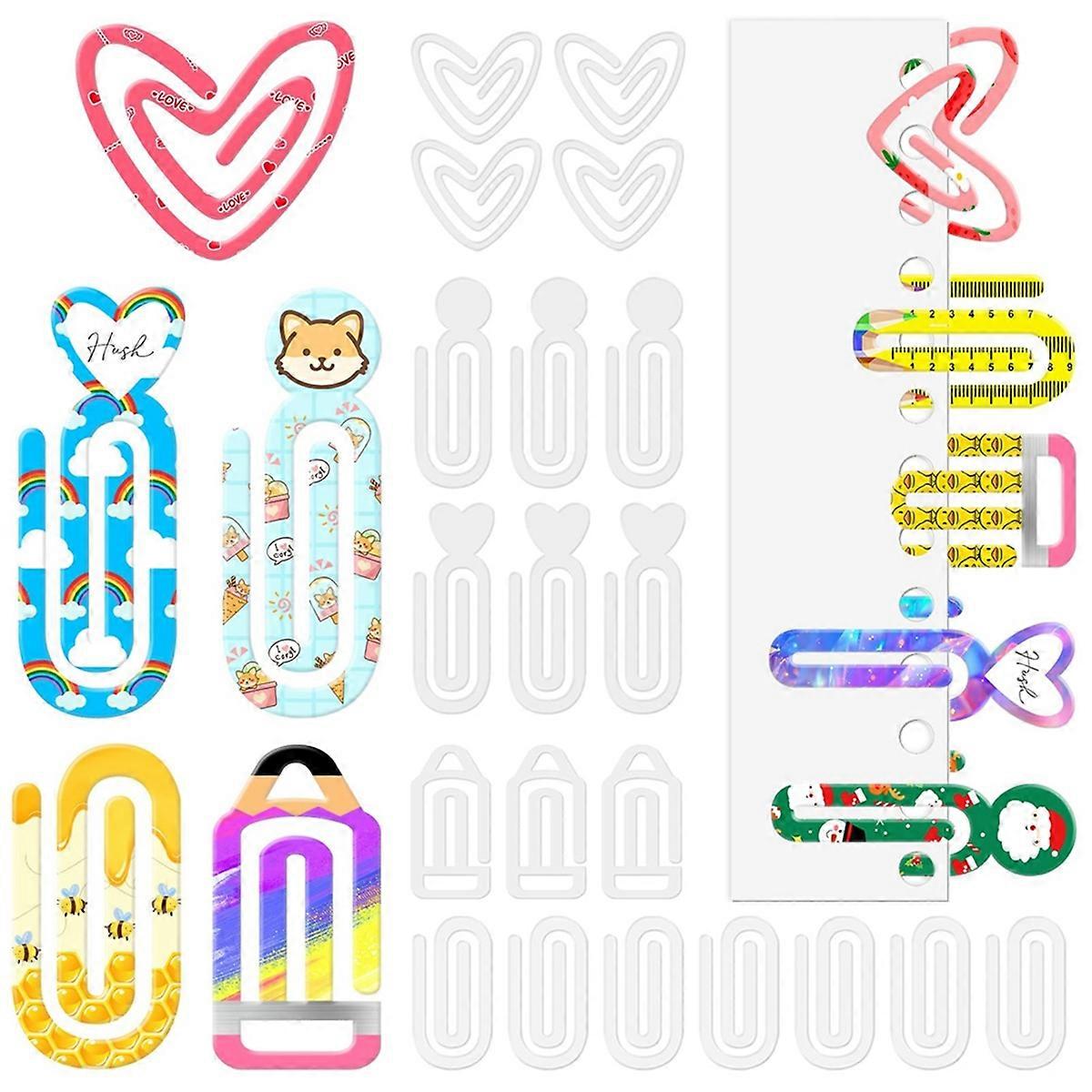 Sublimation Blanks Paper Clips,Acrylic Sublimation Paperclips Blanks