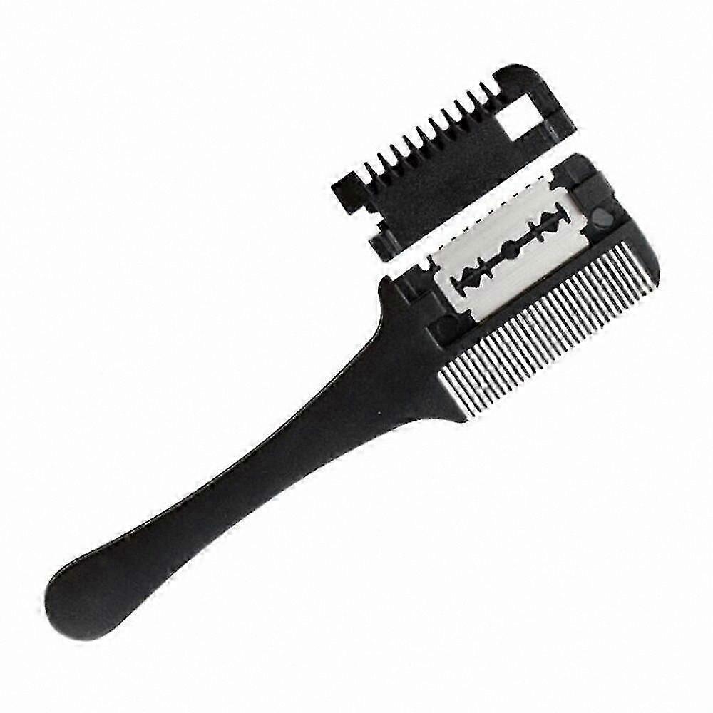 Professional Hairdressing Comb with Razor and Thinning Scissors for Barber Use