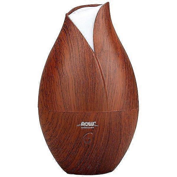 Now Foods Solutions Ultrasonic Faux Wood Grain Oil Diffuser 1 Piece