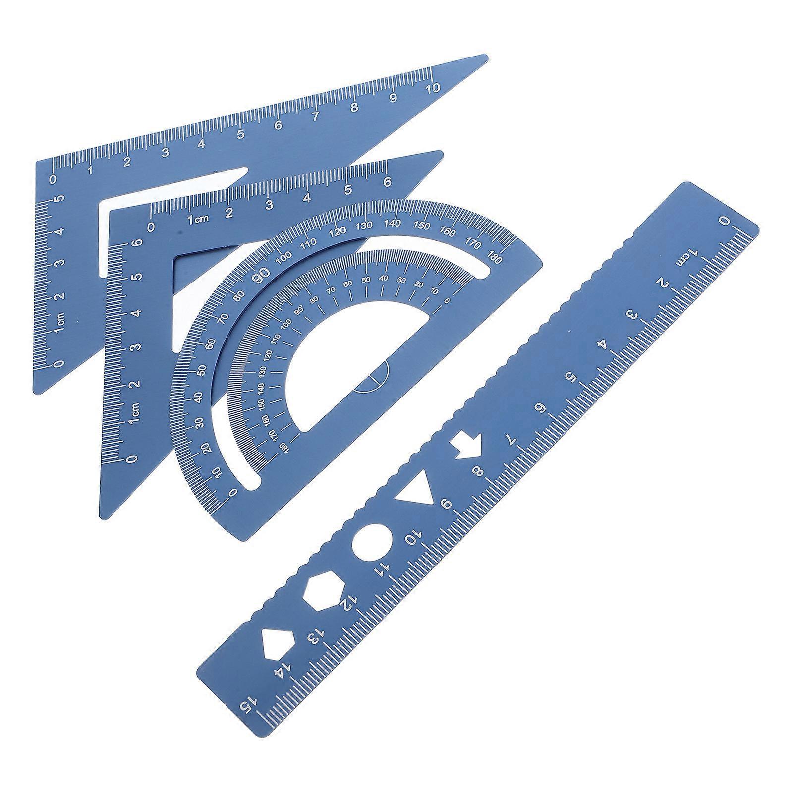 Architectural Ruler Aluminum Alloy Drafting Set for Students 20Pcs