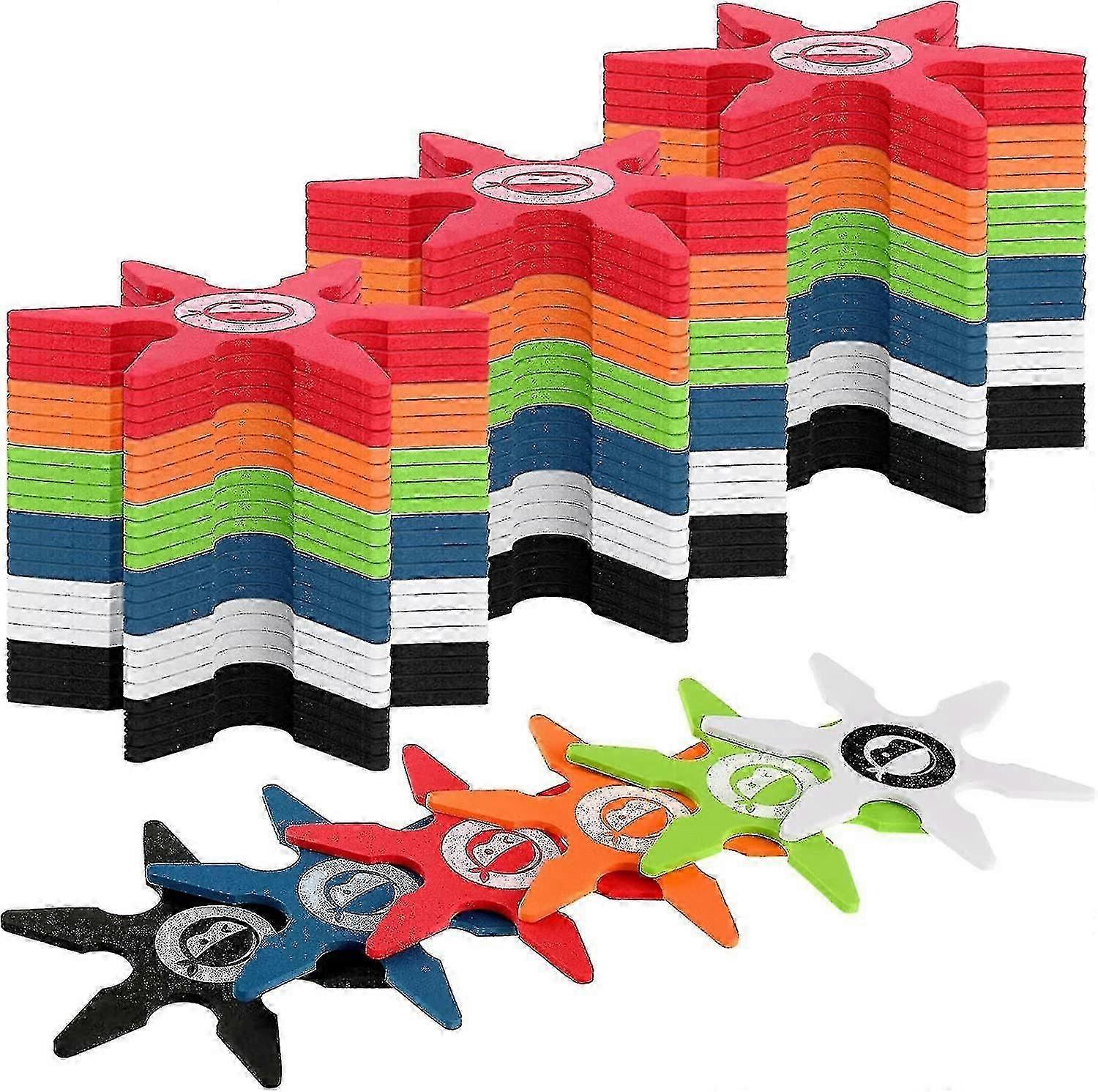 4 英寸忍者泡沫明星玩具小型投掷泡沫星星泡沫投掷玩具忍者派对礼物男孩生日派对服装配件万圣节 Cospla