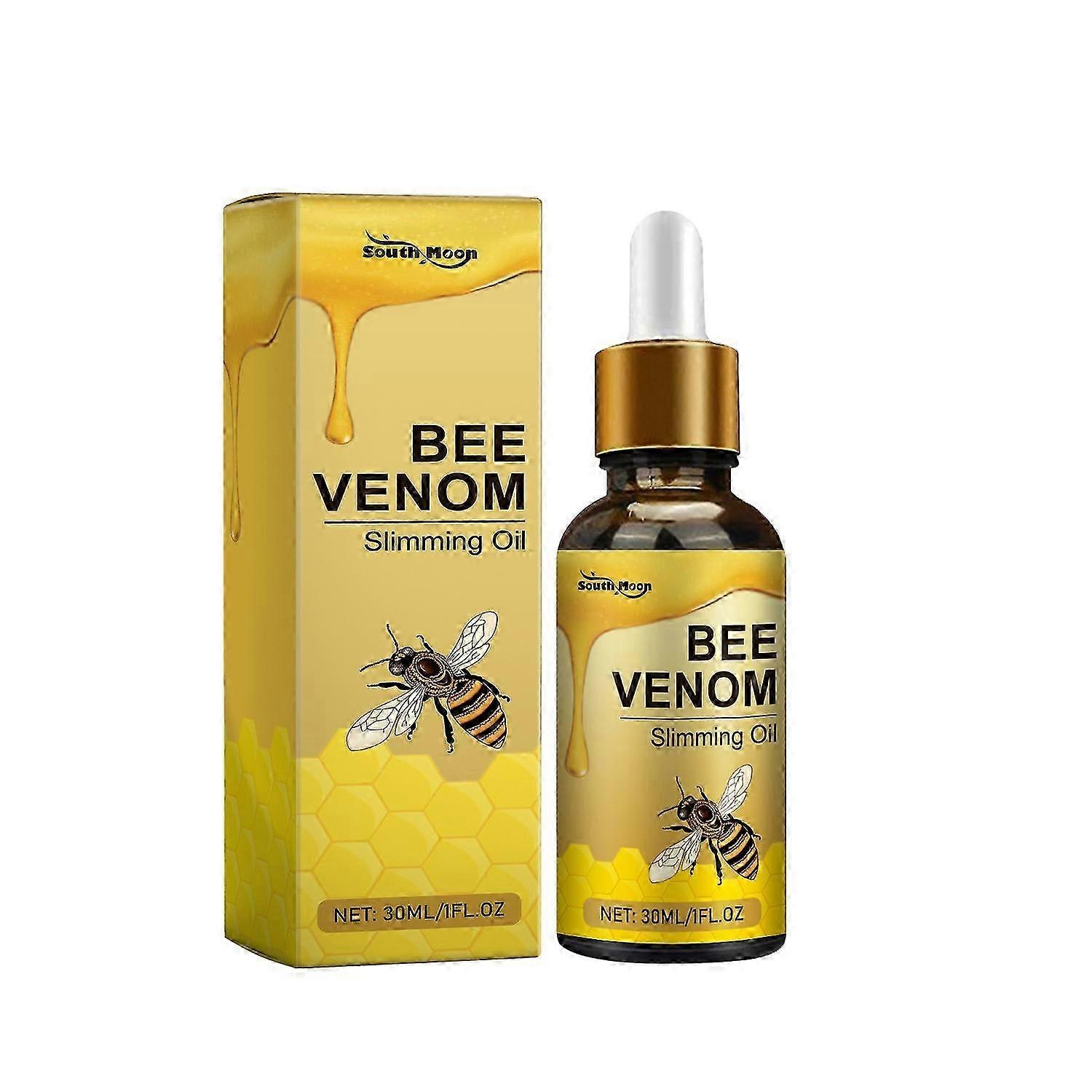 1-3pcs Bee Venom Lymphatic Drainage & Slimming Oil Body Slim for Women and Men 30ml (ビーヴェノムリンパドレナージ&スリミングオイルボディスリム 女性と男性用) 30ml